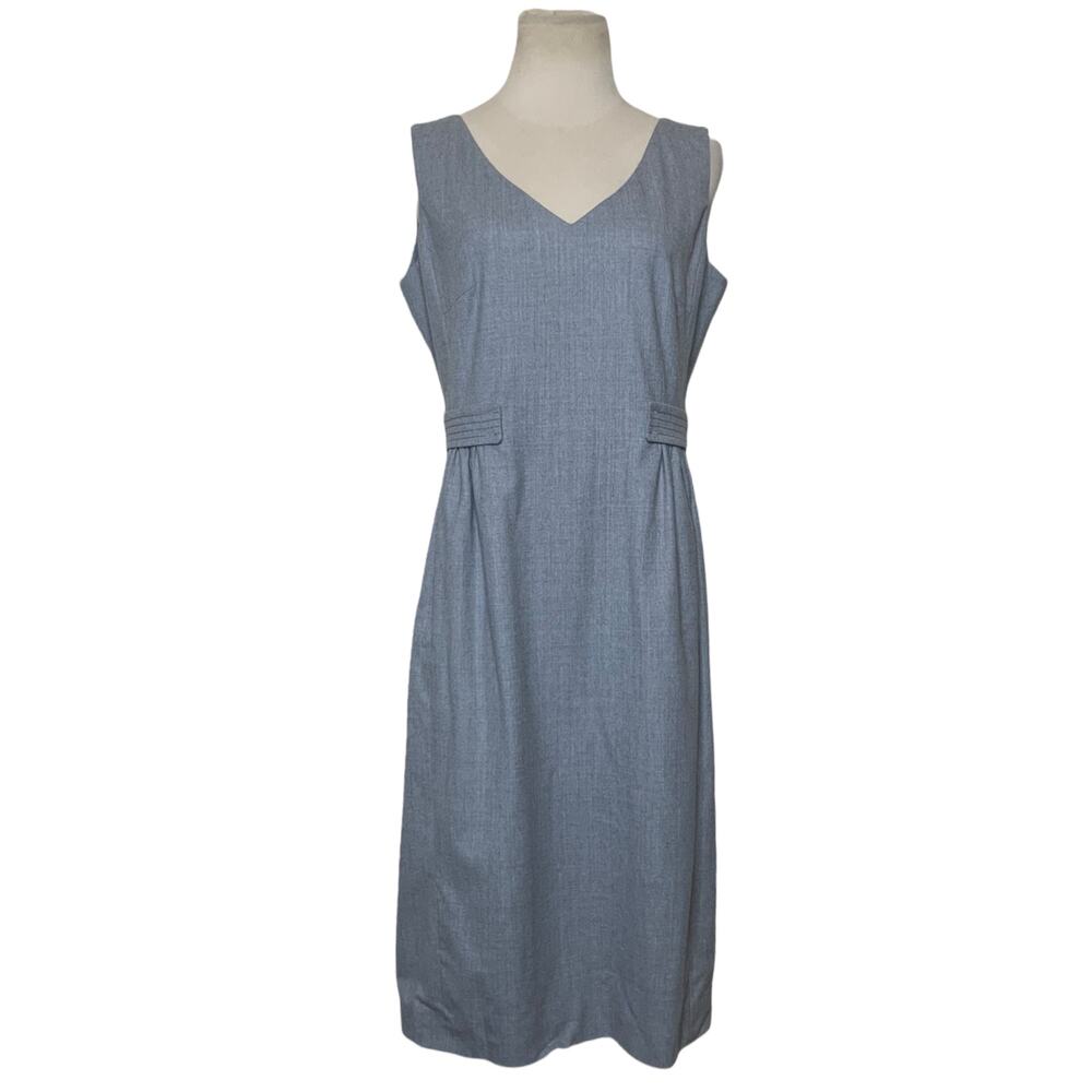 Piazza Sempione gray wool sheath dress size 46 - US 14